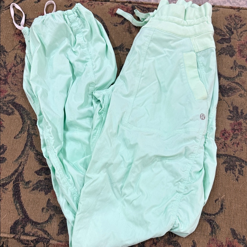lululemon dance studio pants in mint green